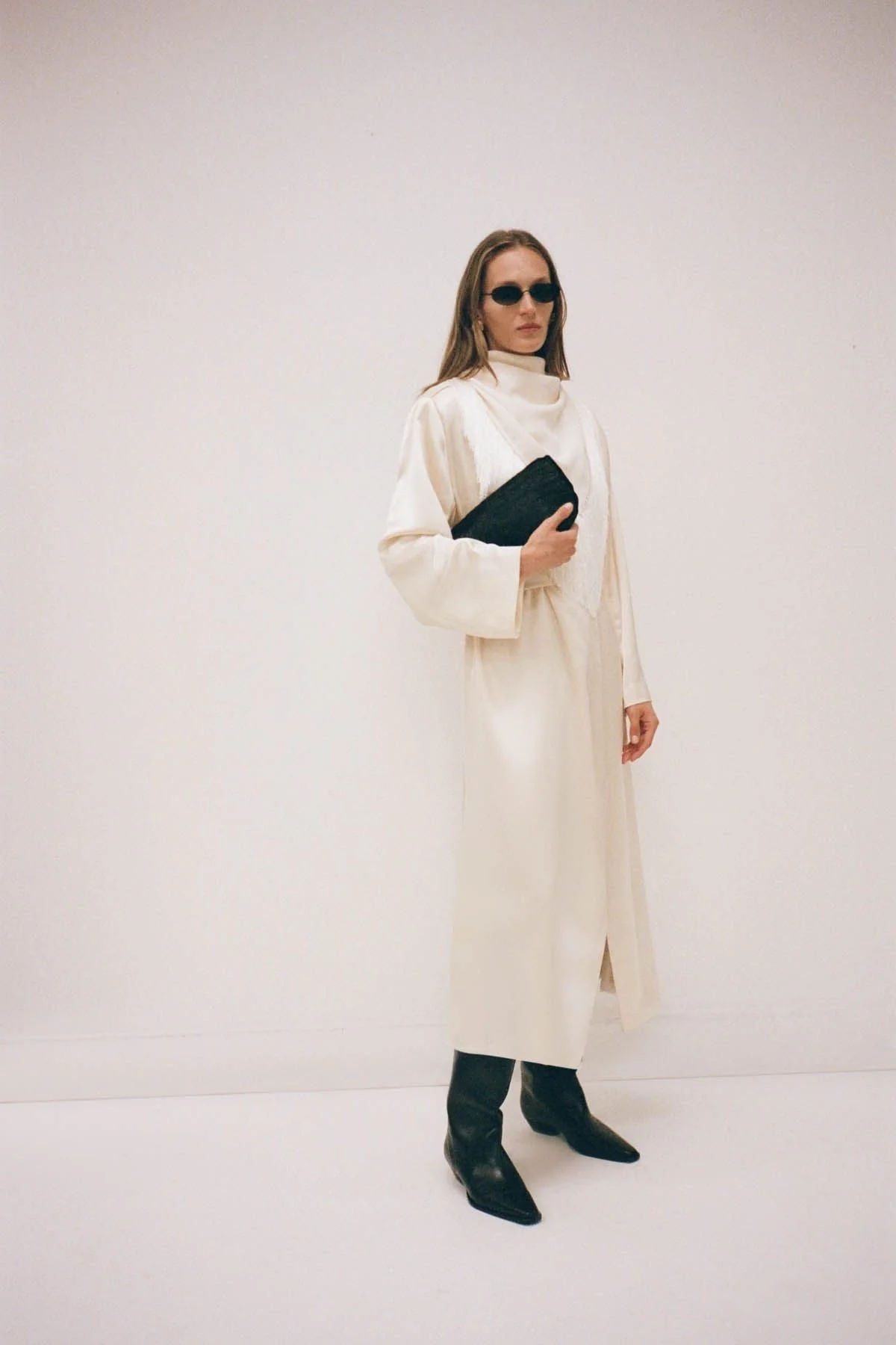 Arion Shawl Collar Dress - Image 3