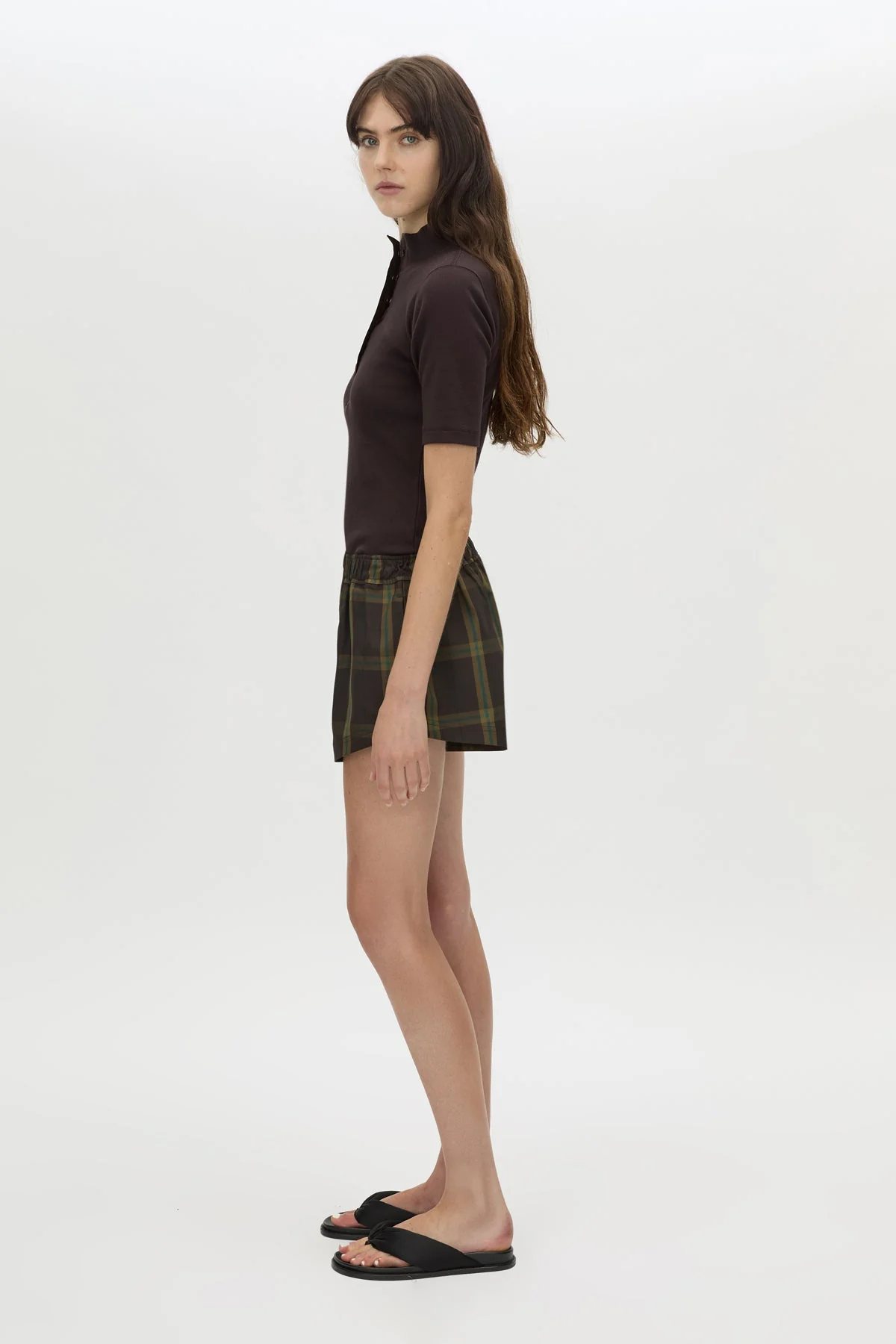 Aubrey Elbow Sleeve Rib Top - Image 4
