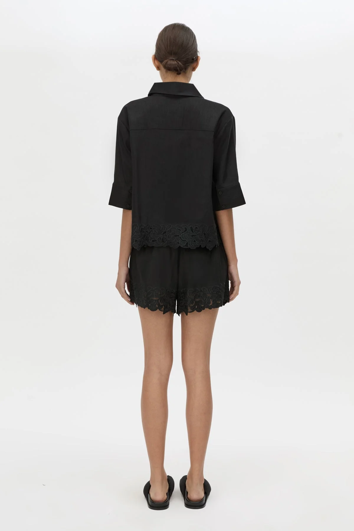 Chara Embroidered Cropped Shirt - Image 5