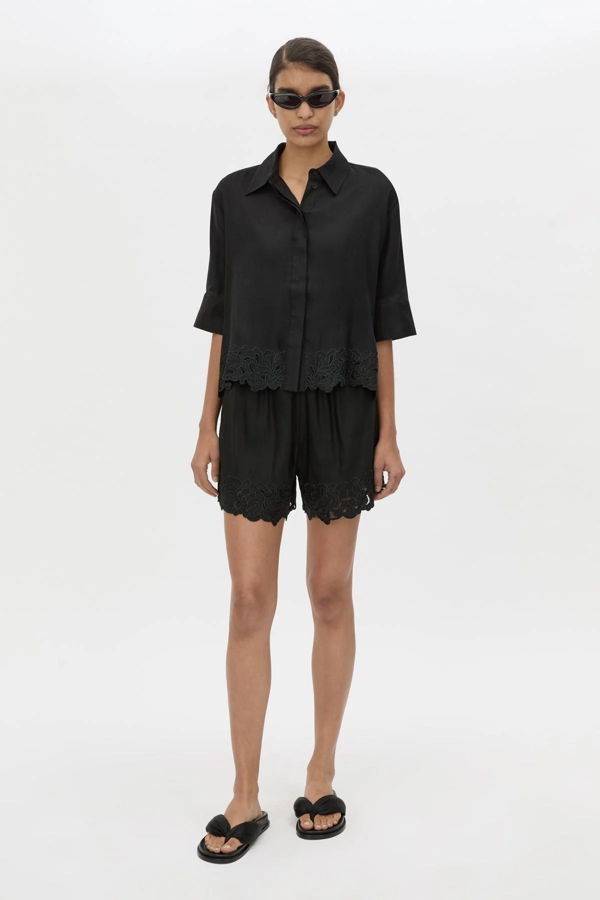 Chara Embroidered Short