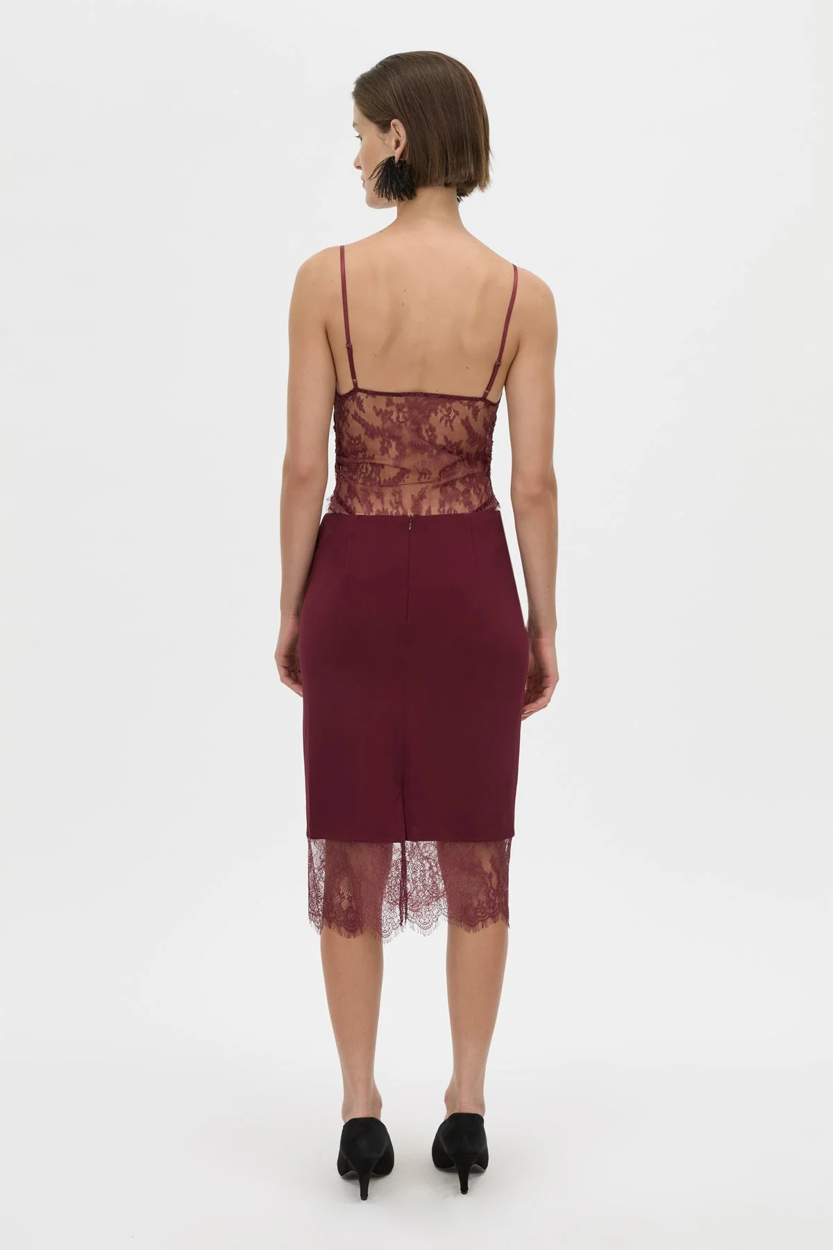 Cora V Neck Lace Bodysuit - Image 5