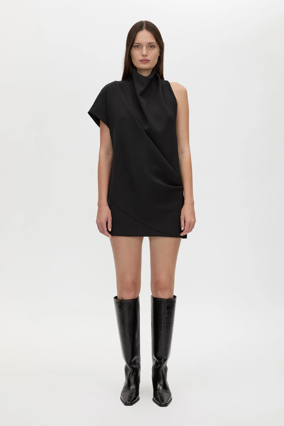 Huxley Draped Mini Dress - Image 3