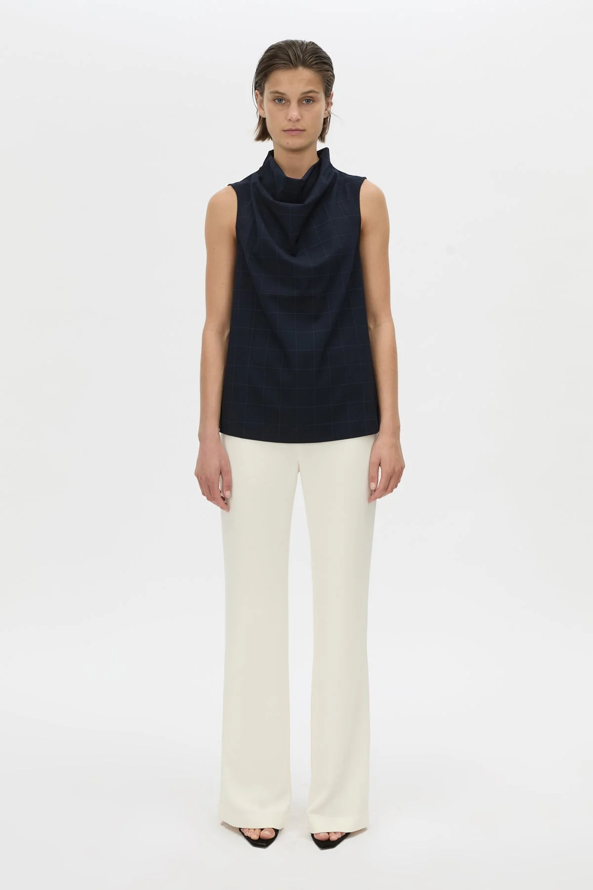 Lourdes Check Shell Top - Image 3