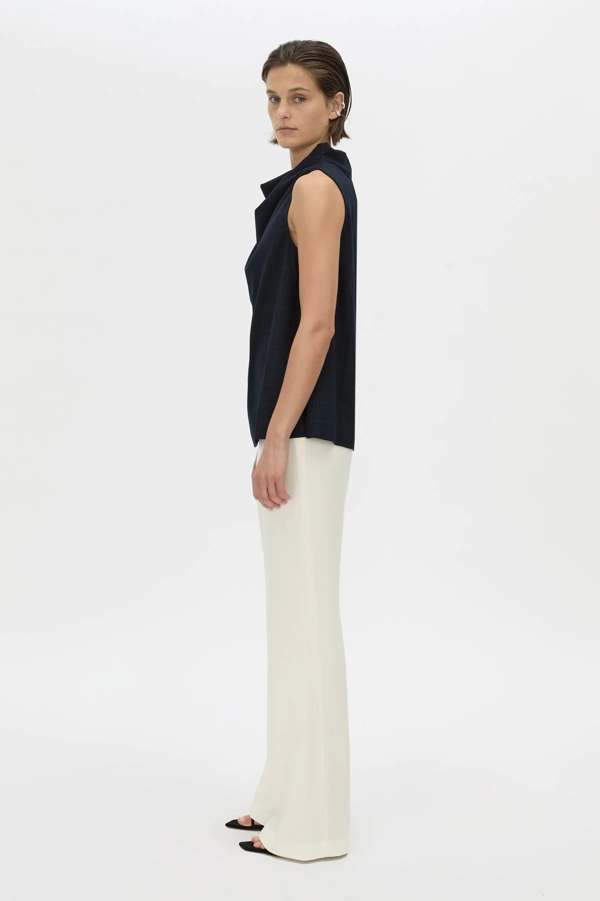 Lourdes Check Shell Top - Image 4