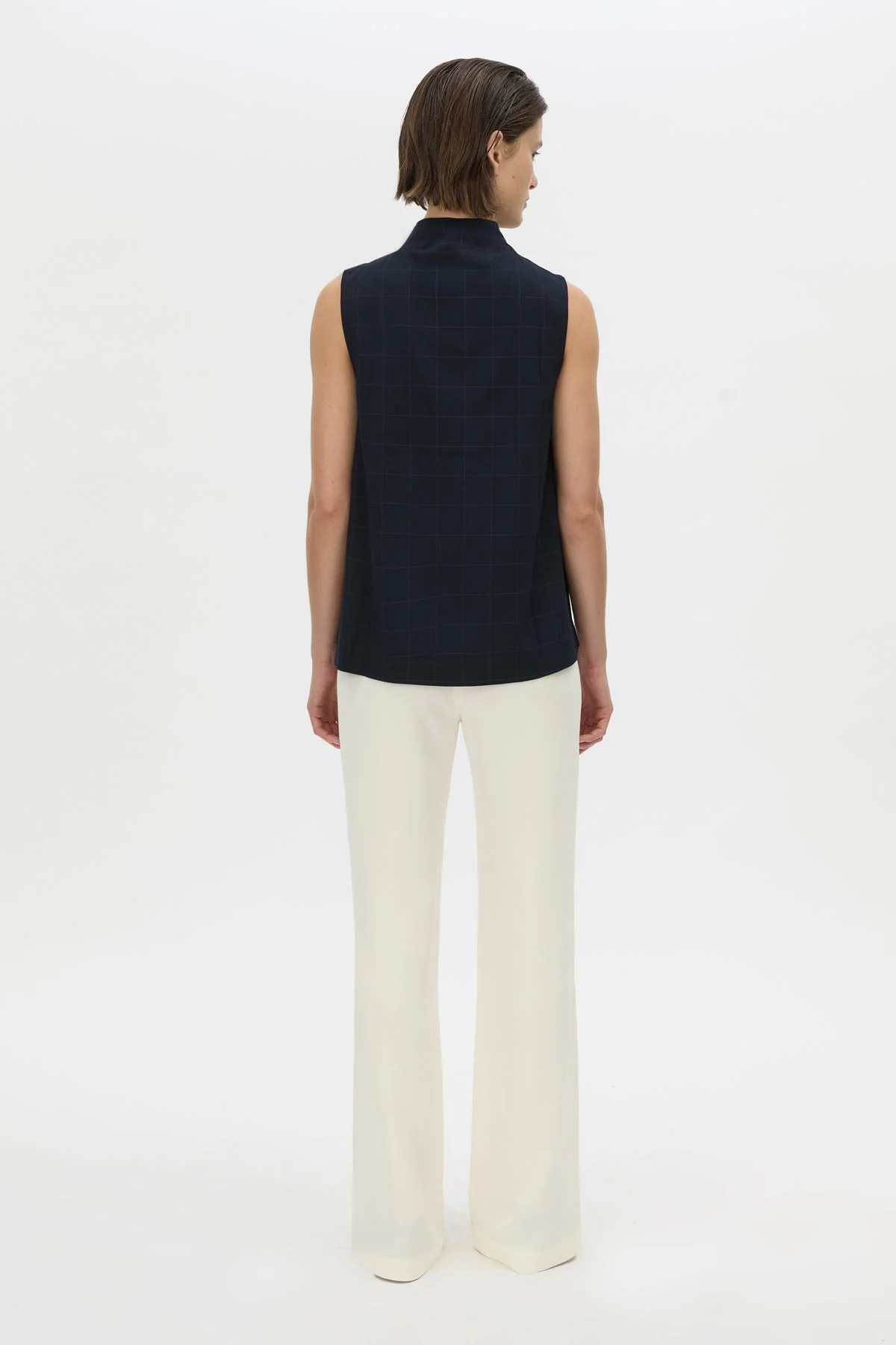 Lourdes Check Shell Top - Image 5