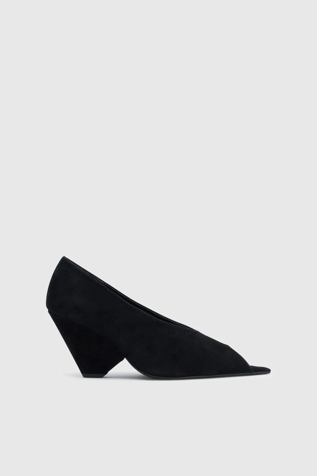 Rhys Suede Peep Toe Pump - Image 5