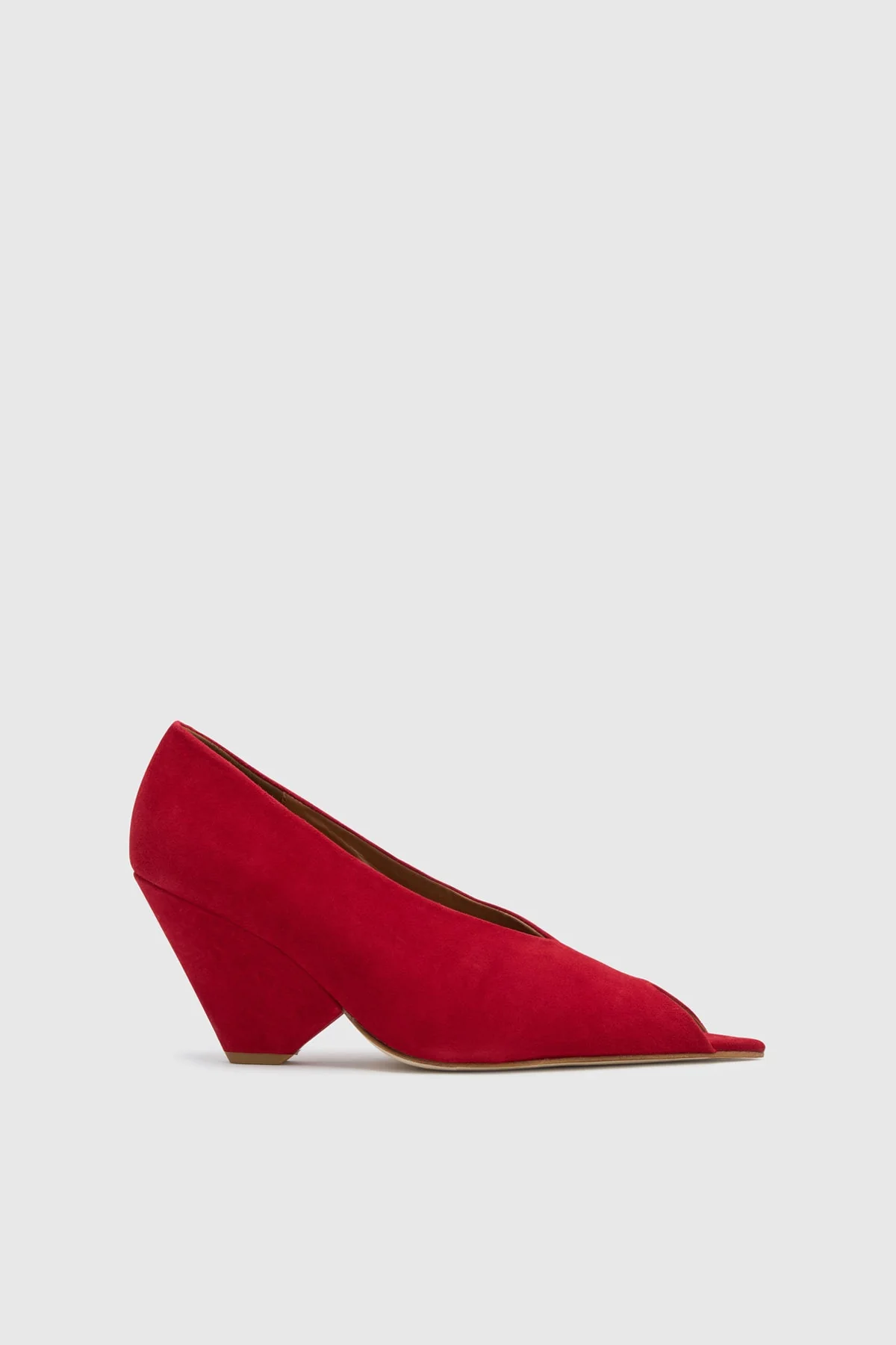 Rhys Suede Peep Toe Pump - Image 5