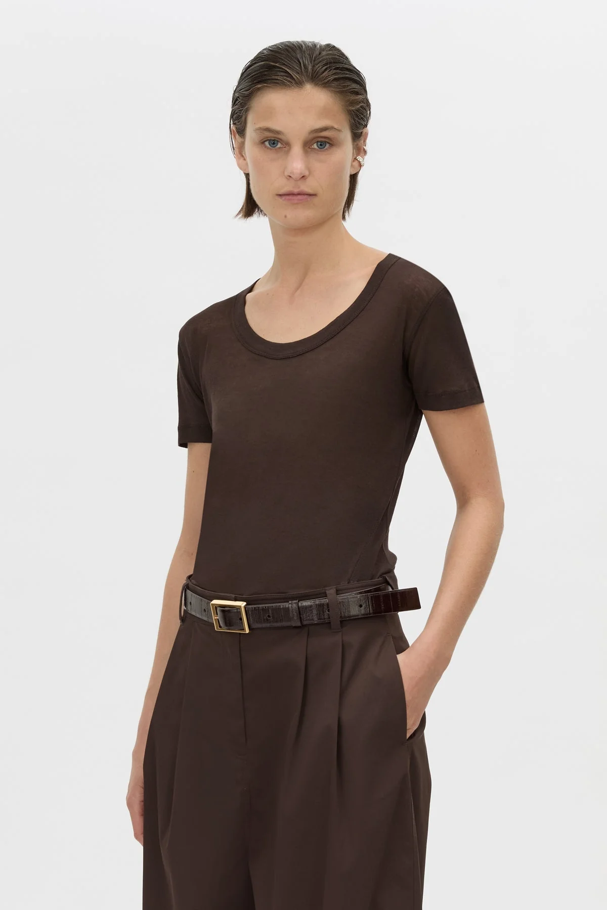 Siona Light Weight Fitted Tee - Image 2