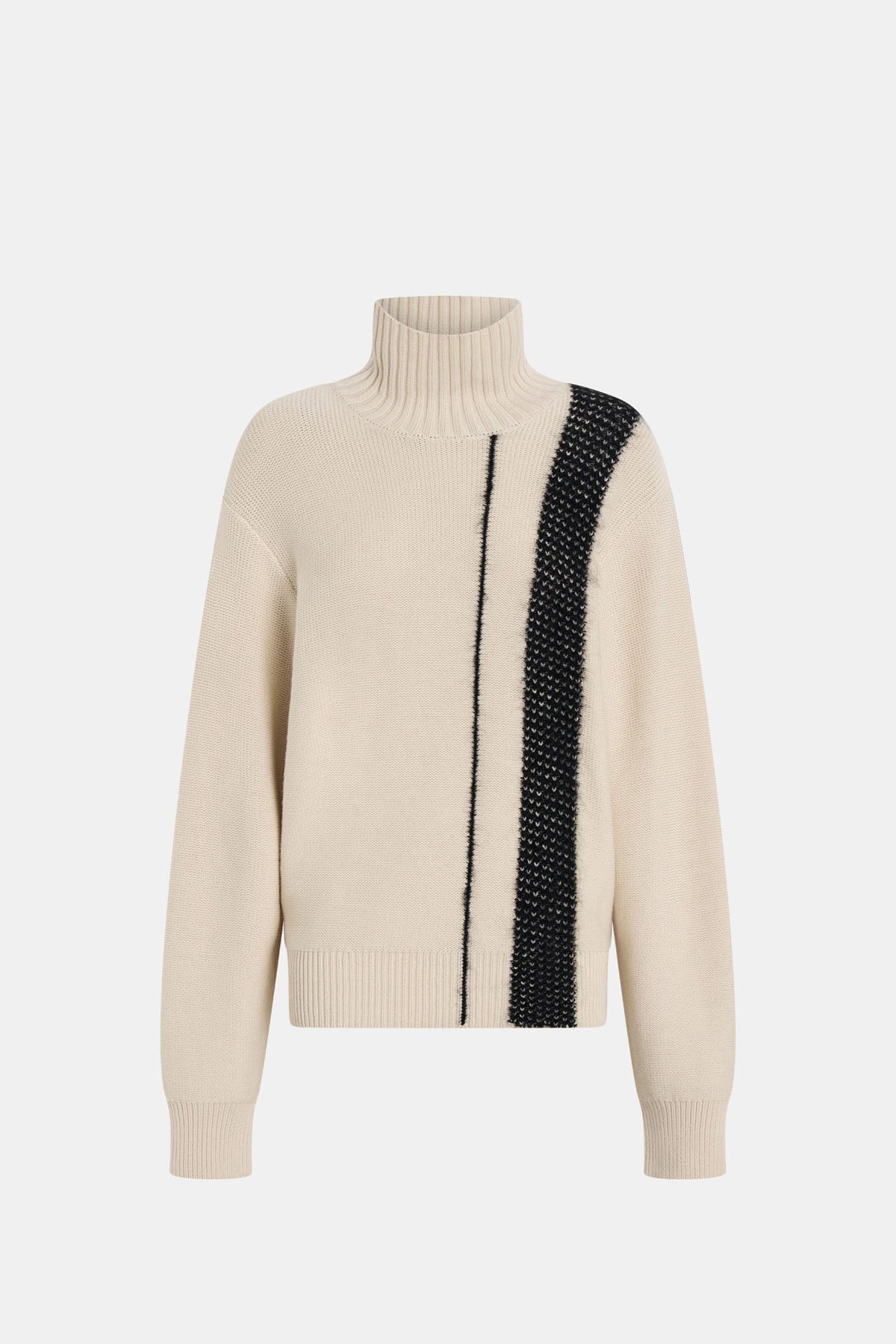 Tusk Stripe Detail Knit Turtleneck - Image 6