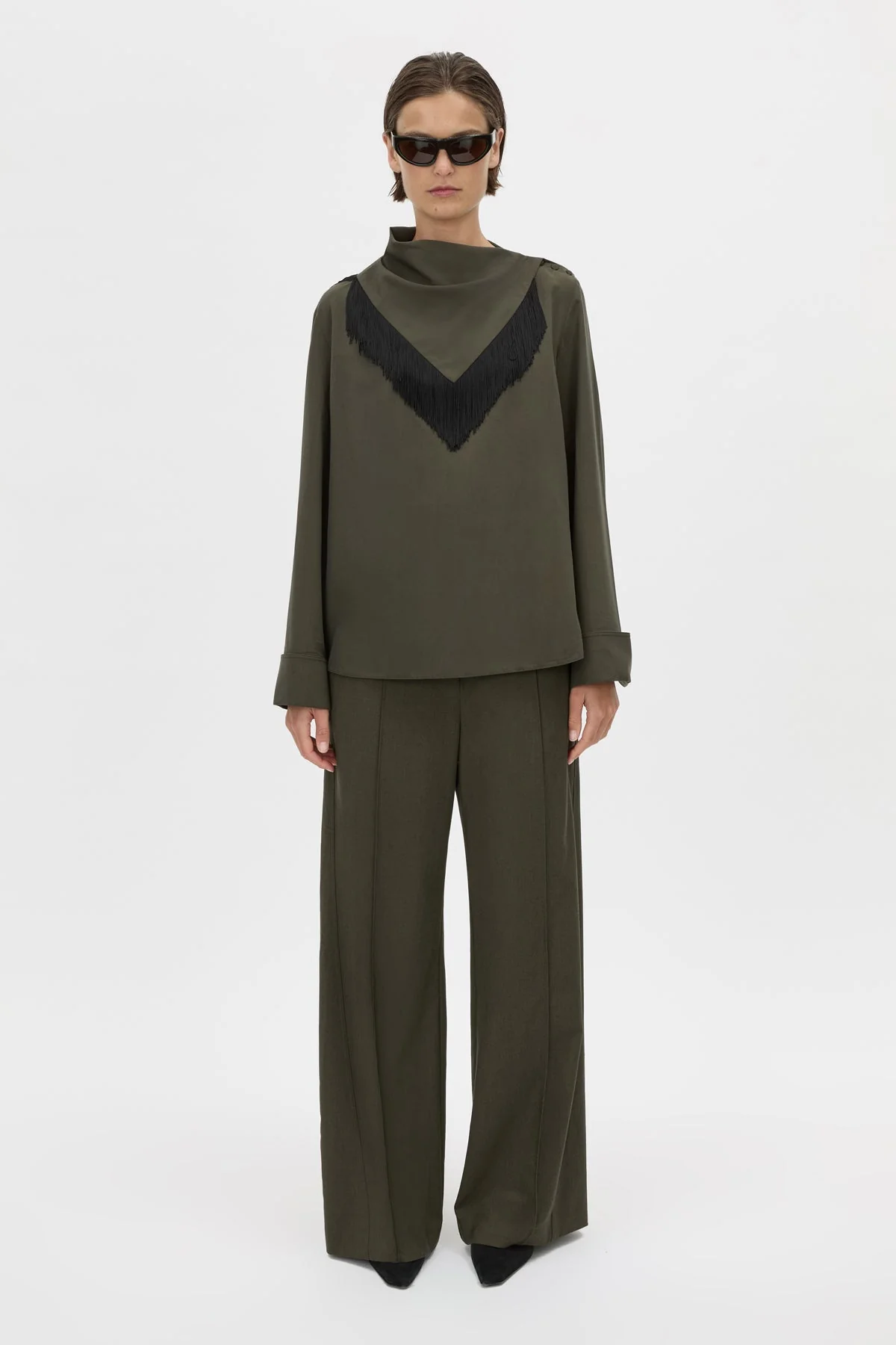 Una Drape Collar Shirt - Image 4