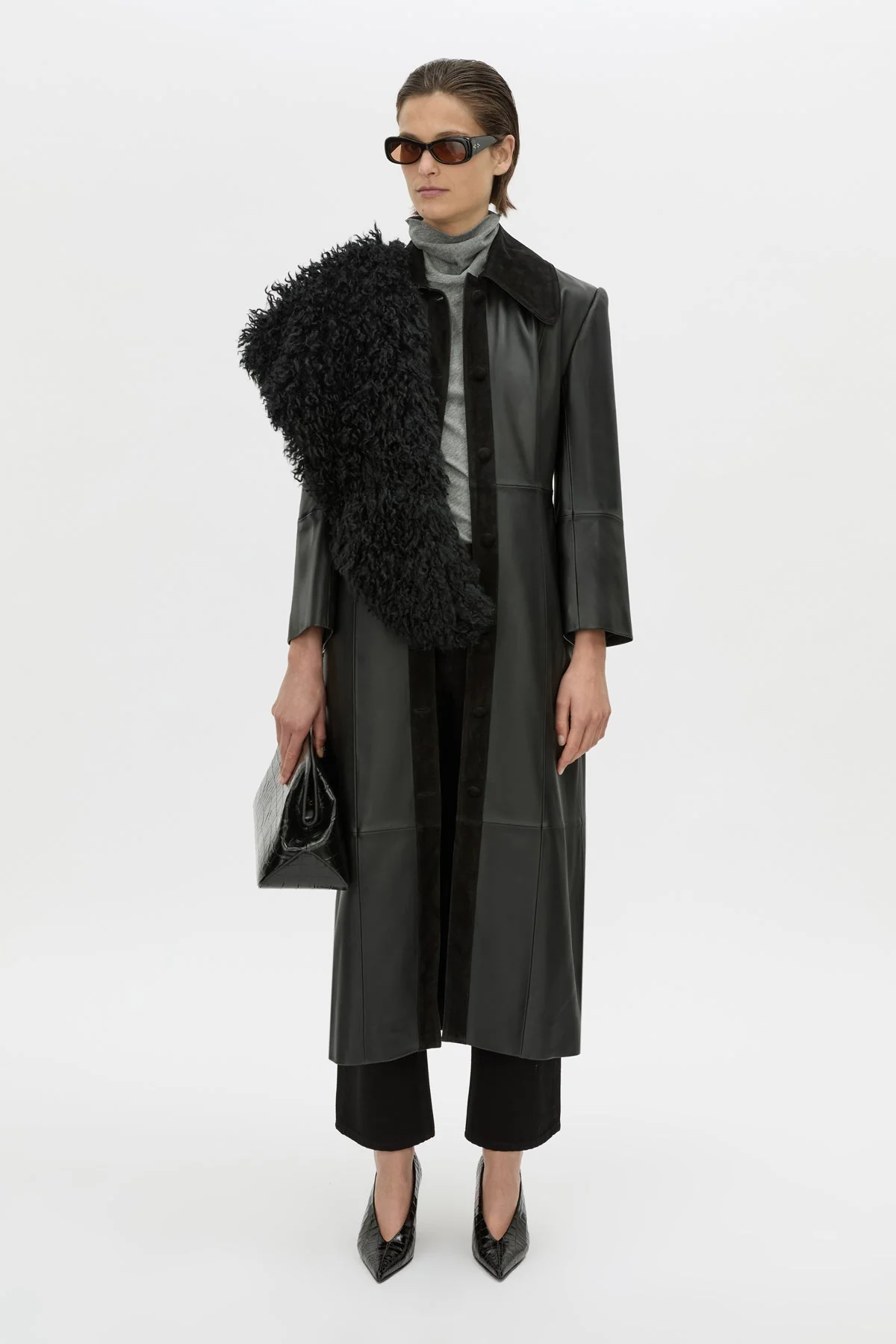 Yaz Leather Coat - Image 4
