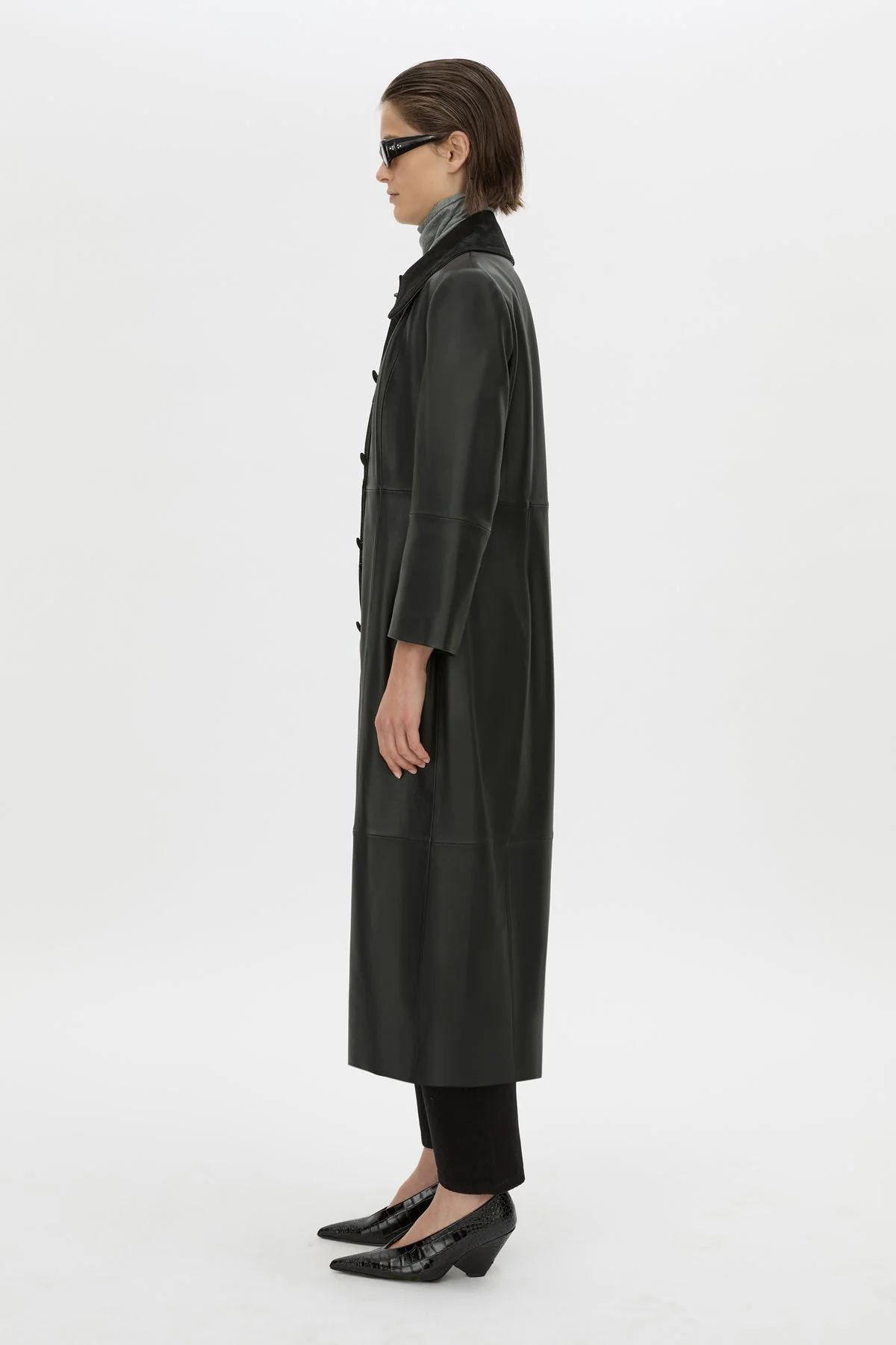 Yaz Leather Coat - Image 5
